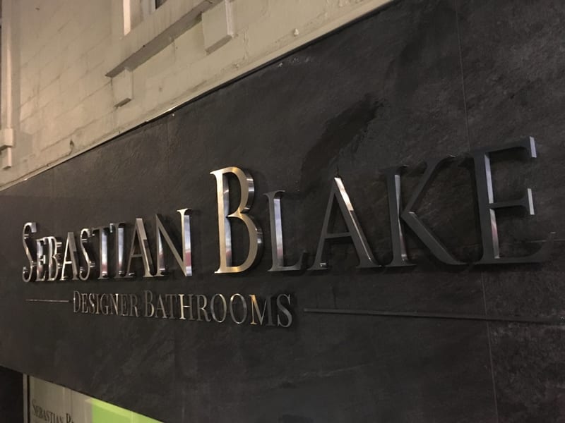 3D built-up metal letters on a building fascia
