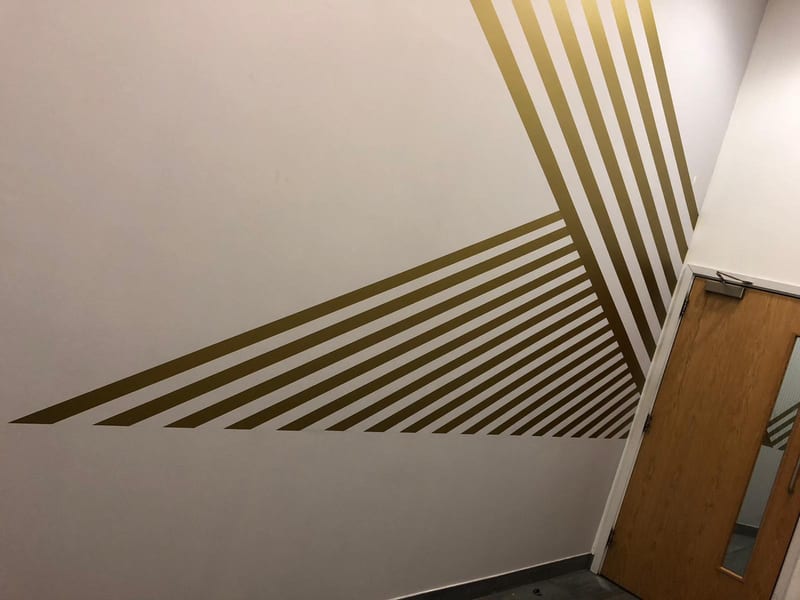 Digital wall print and cut vinyl graphics